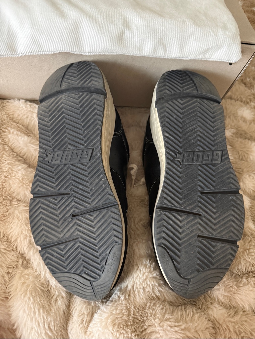 Golden Goose Women's Running Sole in black nappa and suede - Picture 6 of 8